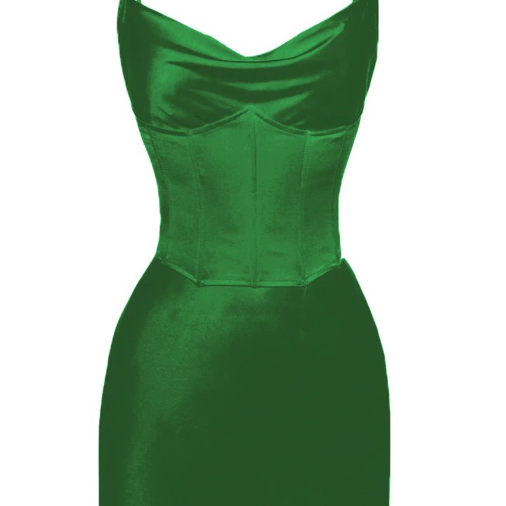 heiress beverly hills emerald corset dress